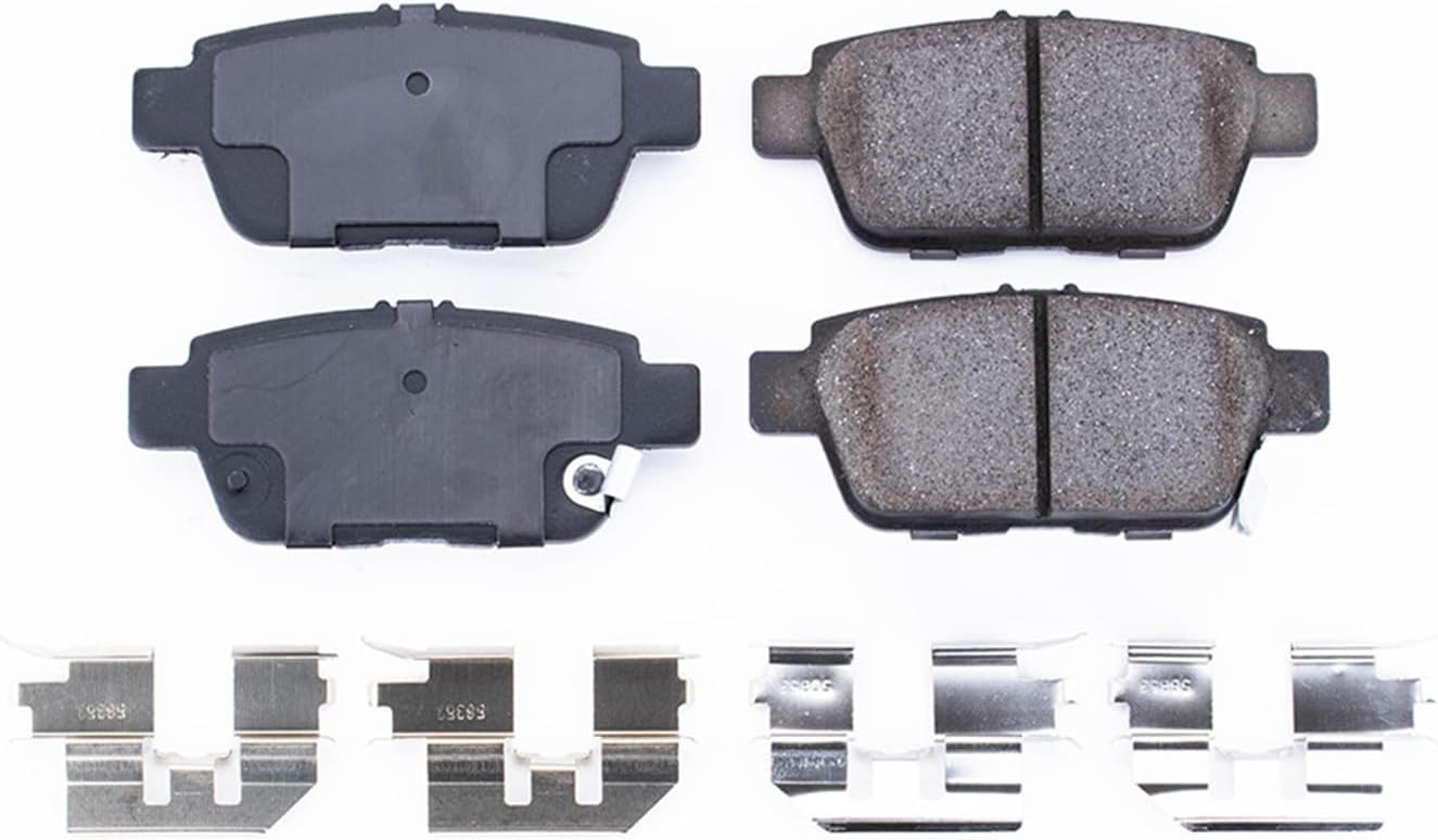 Power Stop Rear Brake Kit For Acura TL 2009-14 | Honda Ridgeline 2006-14 - Ceramic Brake Pads With Installation Hardware, 17-1103