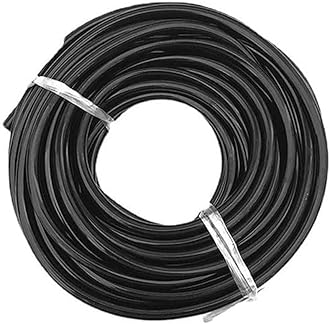 RUQIWEMI Garden Irrigation 50m Watering Tubing Hose Pipe 1/4 inch Adjustable Sprayer Nozzles Suits Garden Water Cooling Spray Sprinkler Nozzle Suit Drip Irrigation (50m Water Pipe)