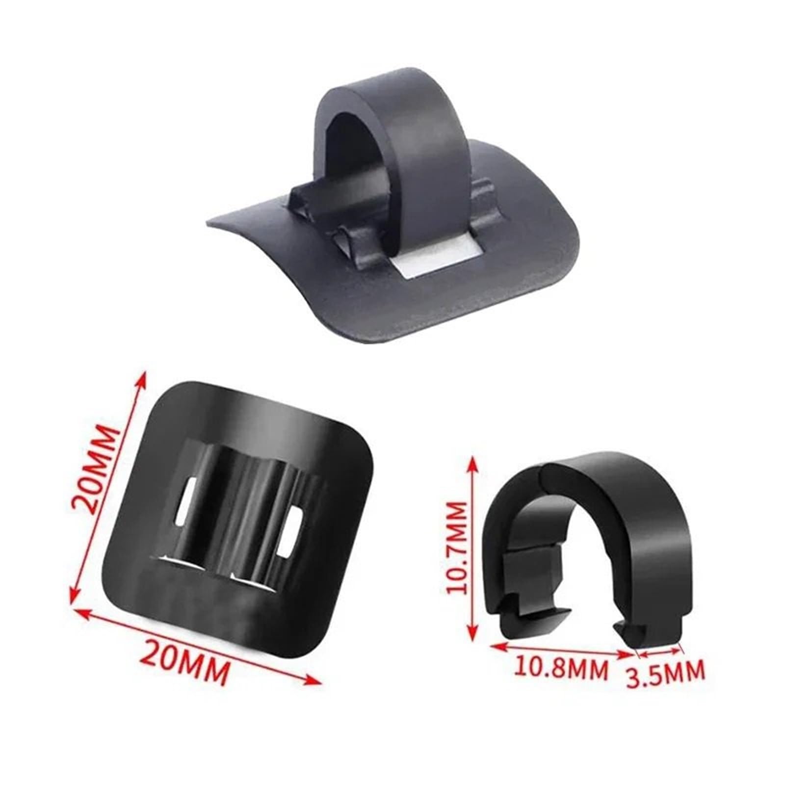 Zestaw linki sprzęgła motocykl 1~20 par kabel rowerowy Stick-on klamra prowadząca rowerowa przerzutka do hamulca obudowa zacisk do żyłki rowerowy adapter zaciskowy rury olejowej(10 pairs)