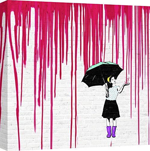 ART PRINT CAFE' – Quadro, Graffiti & Street Art - Stampa su Tela – Masterfunk Collective, Expecting Red – 90x90 cm