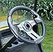 10L0L Golf Cart Steering Wheel, Universal Design Fit for for Yamaha, EZGO RXV & TXT, Club Car DS, Club Car Precedent Tempo, Most Golf Cart (Asphalt Gray)