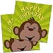 16-Count Paper Lunch Napkins, Monkeyin' Around Happy Birthday