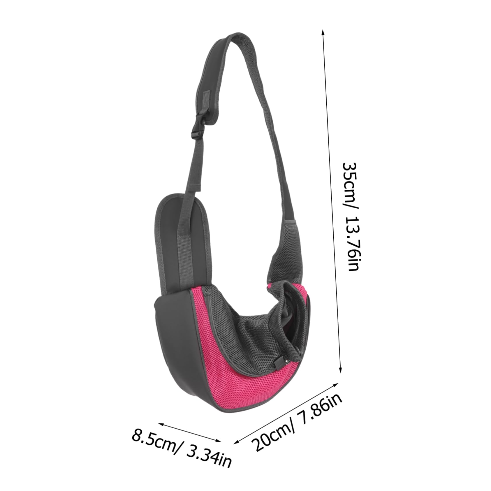 Toddmomy Dog Walking Bag Pet Shoulder Carrier Material for Small Cats Outdoor Use