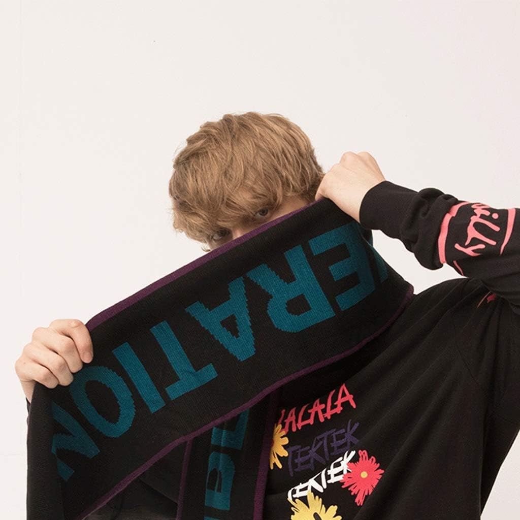 GLigeT Scarf Men and Women Fashion Double-sided Printed Scarf Trend Youth Scarf Warm Scarf Chunky Oversized Winter/Fall
