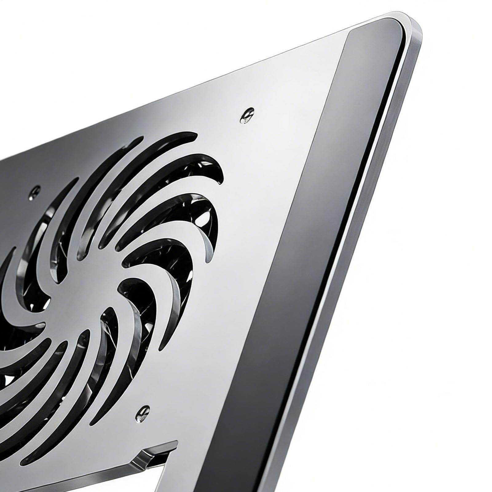 Supporto per Computer Portatile Base Portatile con Ventilatore in Acciaio | Supporto Per Computer Da Tavolo E Notebook per Tablet Notebook Tavolo Divano Scaffale Viaggio Ufficio Casa L