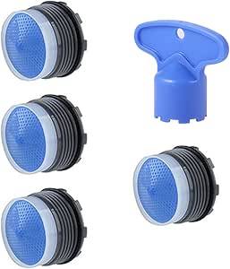 Set 8 Pezzi Aeratori Per Rubinetto - Filtri M16.5 M18.5 M21.5 M24 Con 4 Chiavi | Risparmio Idrico, Anti-Schizzi - Foto 3