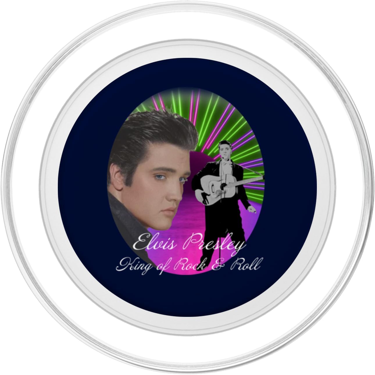 Elvis Presley_001_Back Printed PopSockets PopGrip for MagSafe - Image 2