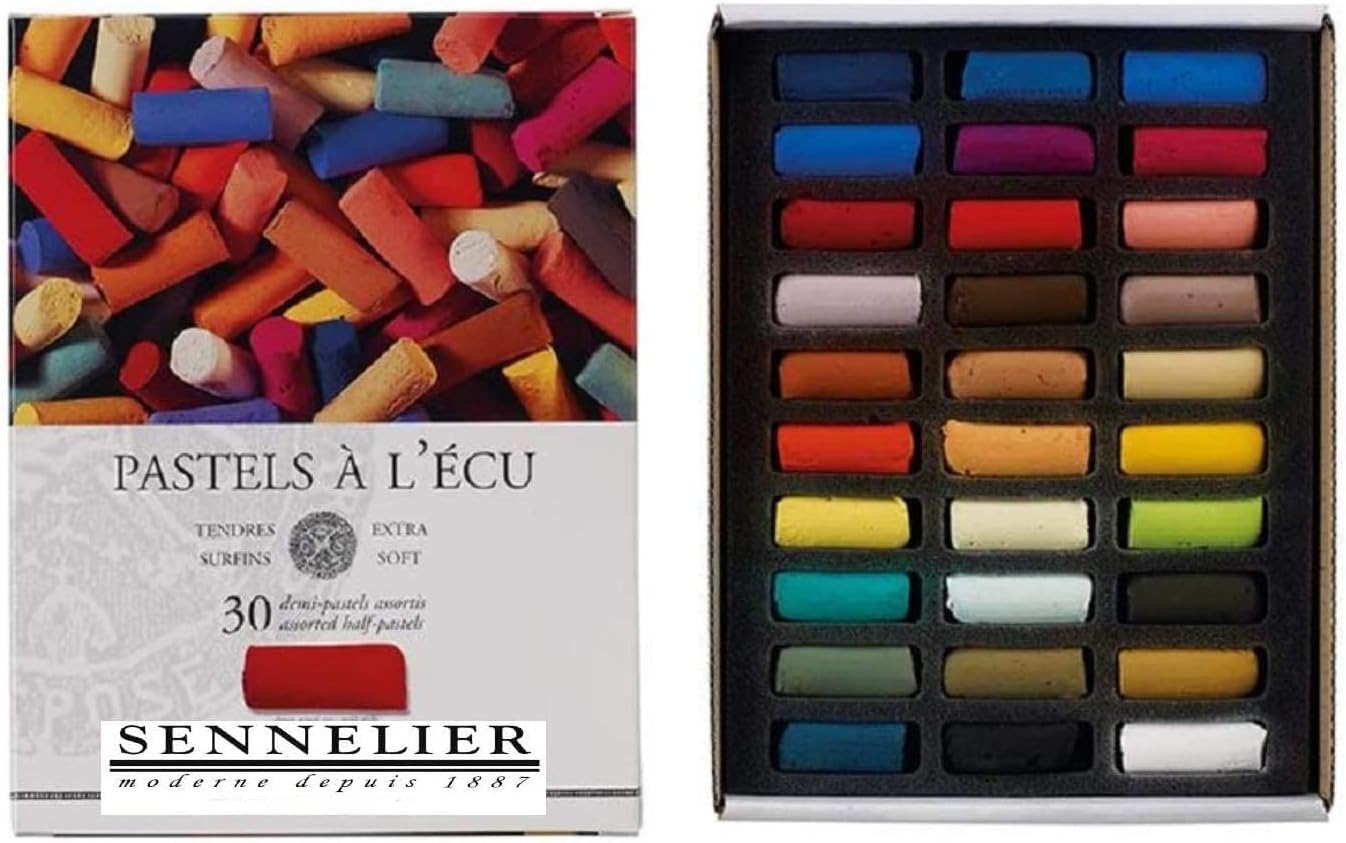 Sennelier ensemble de Pastel secs 30 demipastels tendres"à l'écu