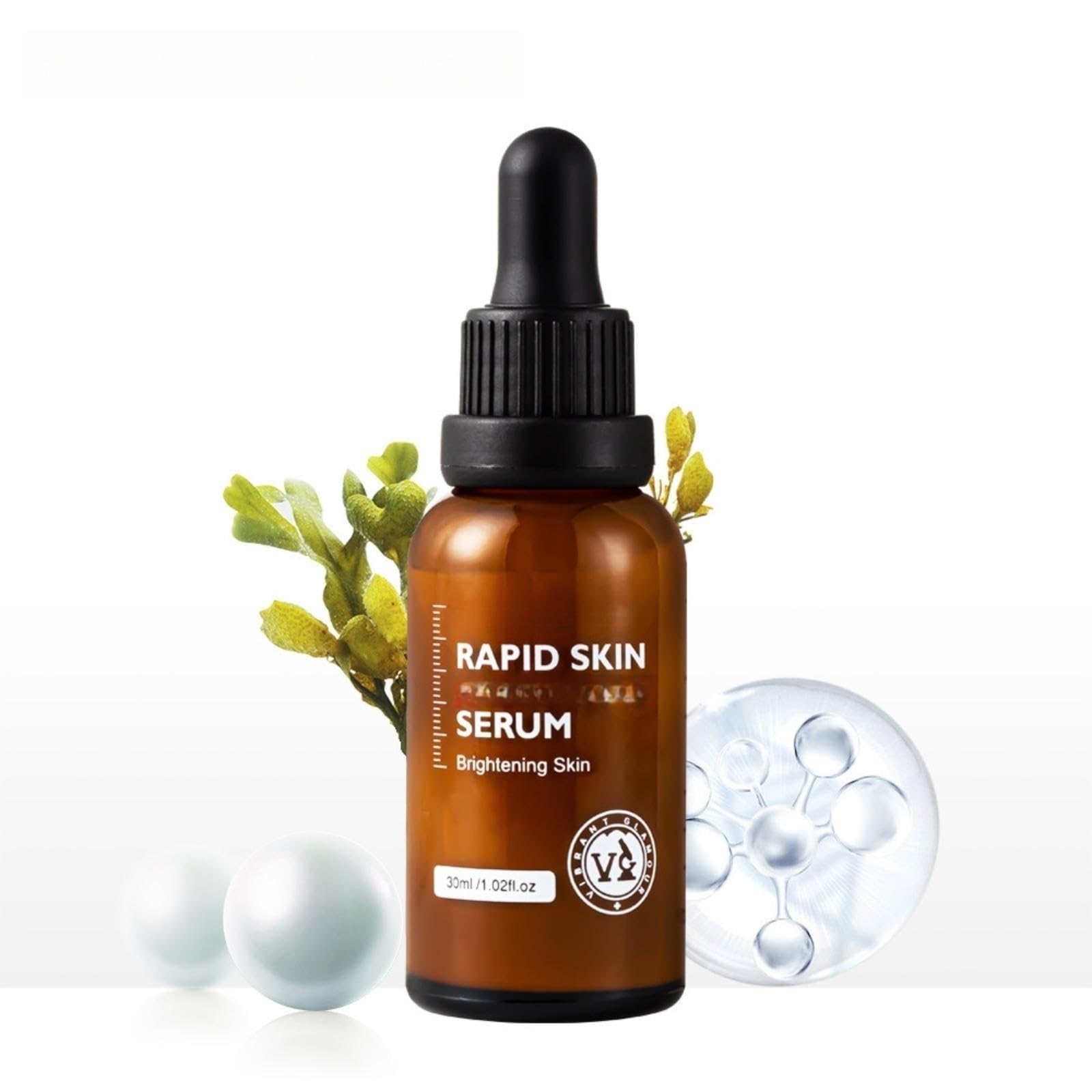 JDLYEVER Rapid Skin Face Serum 30ml Pearl Extract, Fast Acting Moisturizing Effects Lightweight and Non-Greasy Smoothing and Softening, Easy to Apply Suitable for All Skin Types Anti-Aging Benefits