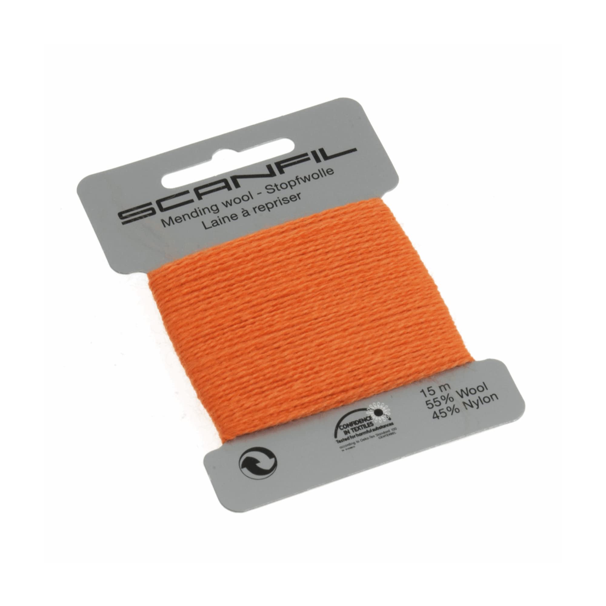Scanfil 40020-090 Darning Thread, Orange, 15 m