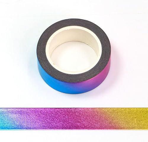 Miniatura 4 de Syntego Cinta adhesiva adhesiva adhesiva decorativa de papel de aluminio sólido, 0.591 in x 32.8 ft (cobre)