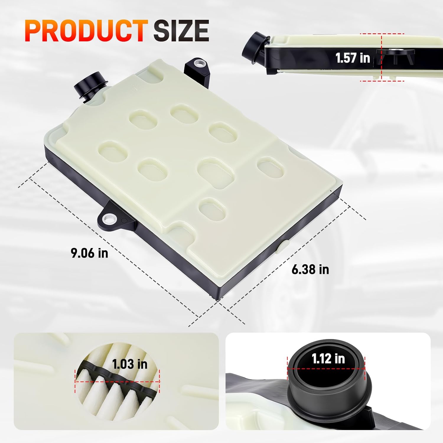 10R80 Ten Speed Transmission Filter and Pan Gasket Kit Compatible with Ford F150 F250 F350 Bronco Explorer Ranger Expedition Mustang Lincoln Navigator 2017-2025, Replaces FT202 HL3Z7A098A FT215