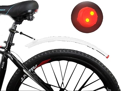 Amazon 自転車フェンダー 耐久性 実用性 防水 おしゃれ 使いやすい 高強度 簡単取り付け 角度調整 自転車アクセサリー バイクアクセサリー 耐衝撃性 マッドガード 伸縮式 ホワイト Kucongst 泥よけ フェンダー