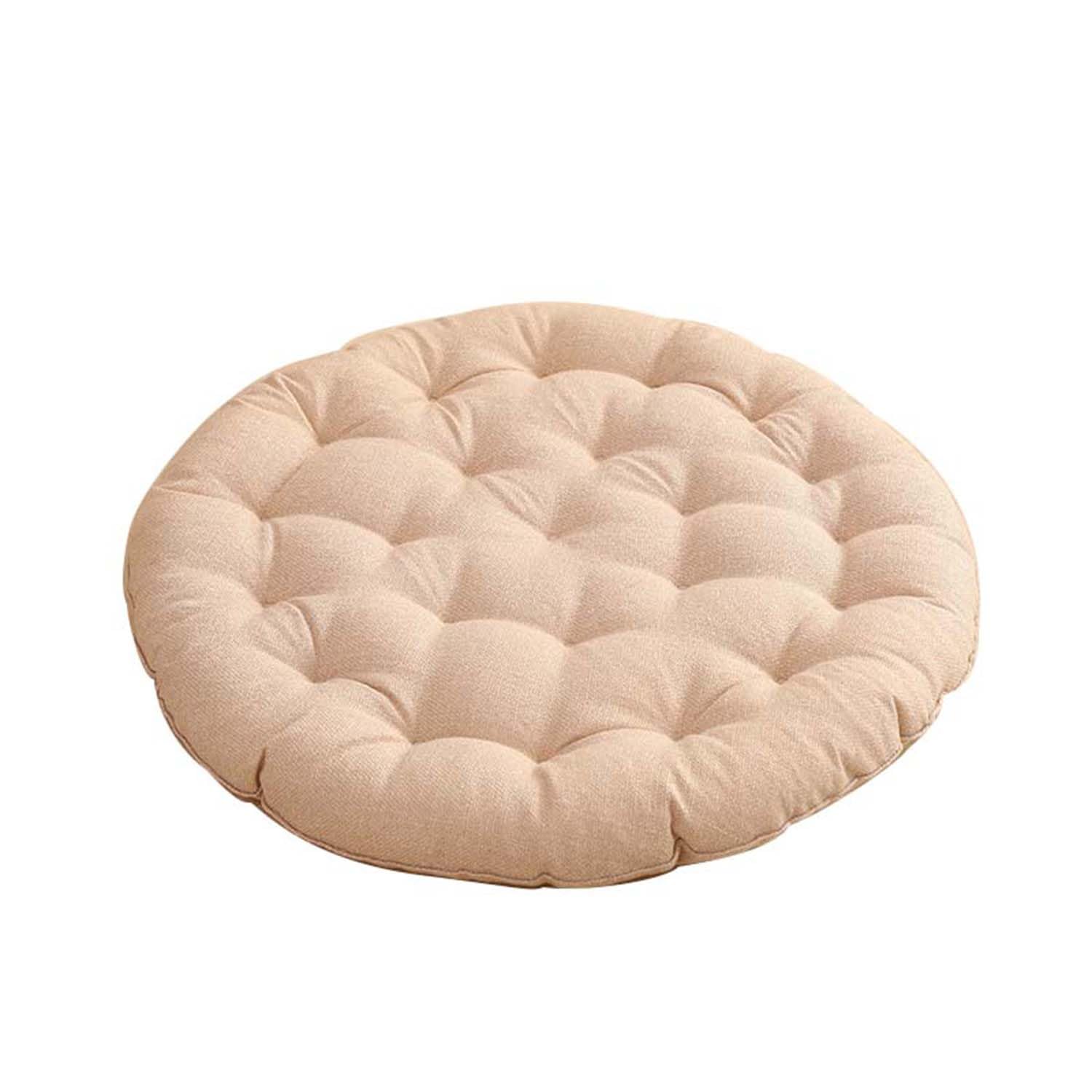 Waigg Kii Soft Floor Cushion Thick Chair Seat Cushions,Large Floor Pillows Round Meditation Cushion for Living Room/Yoga/Balcony/Patio/Tatami/Outdoor/indoor (C,75CM)