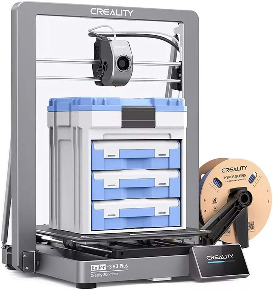 Ender 3 V3 Plus, Version 600mm/s, Automatic Leveling, Direct Drive Extruder, Stable Metal Construction, Large Print 11.8x11.8x13.0 in.