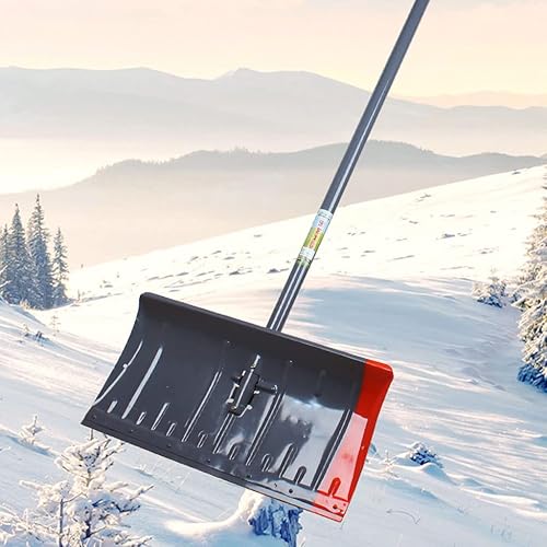 Miniatura 6 de Pala de nieve de acero al manganeso, pala de nieve gruesa, montaje de una tabla de empuje de nieve, artefacto de eliminación de nieve, herramienta