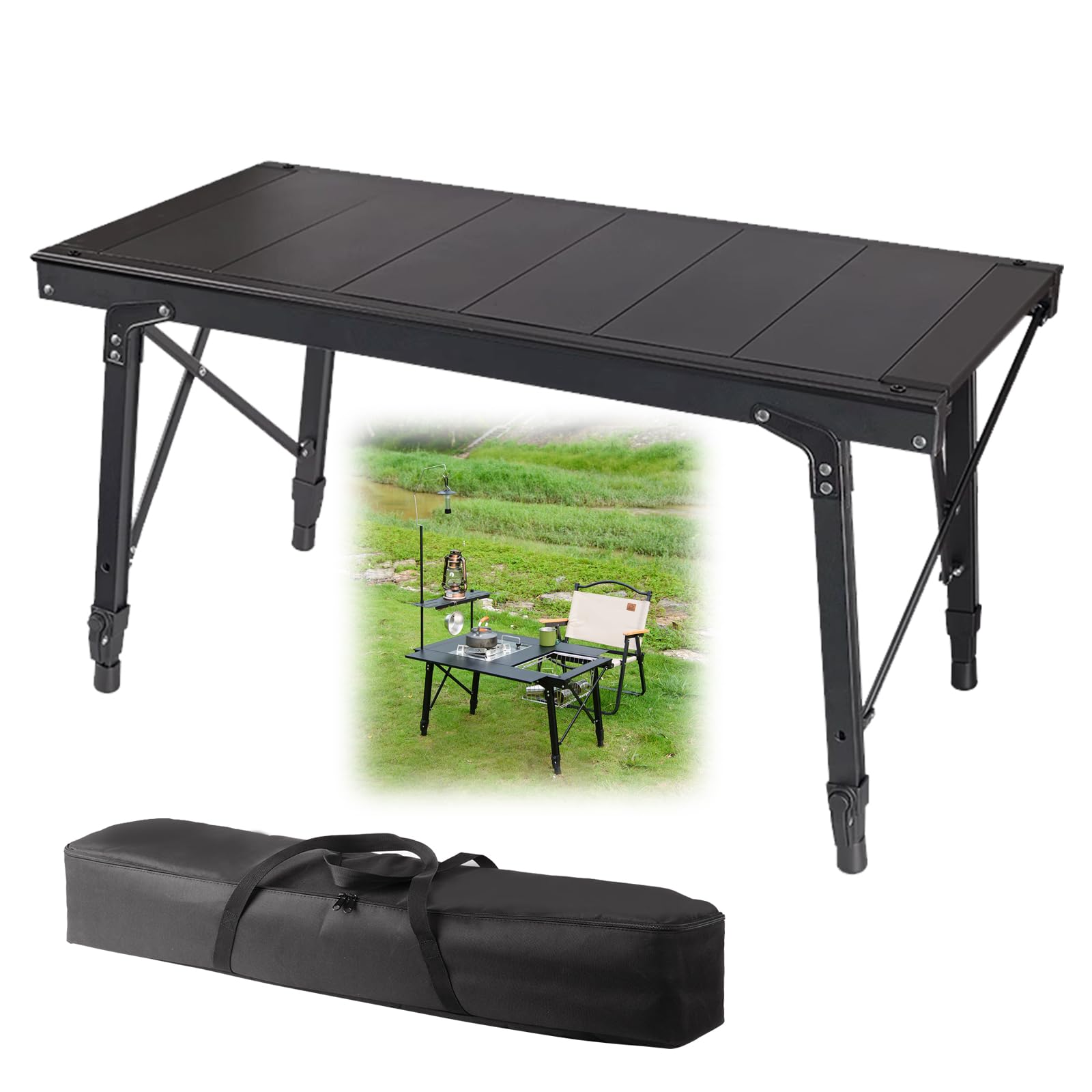 Amazon | IGT テーブル Xincamping キャンプ アウトドテーブル