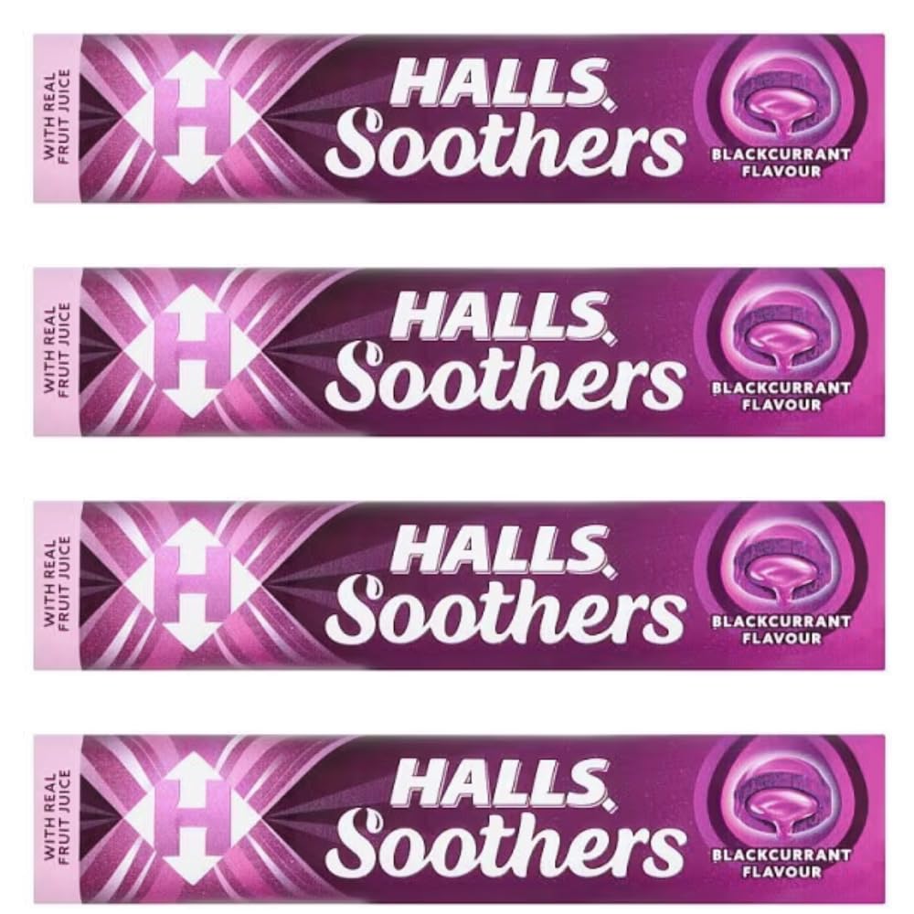 Throat Lozenges Multi Pack - Blackcurrant Lozenges - 4 Pack, 45g Each - Packed by Black Nore Gifts