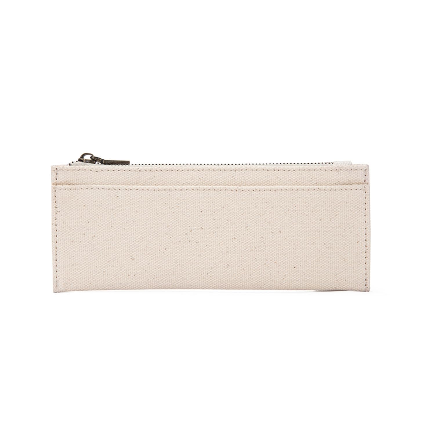 Canvas Pencil Case Cartuchera Para Ninas Storage Cosmetic Bag Zipper (Beige, Canvas)