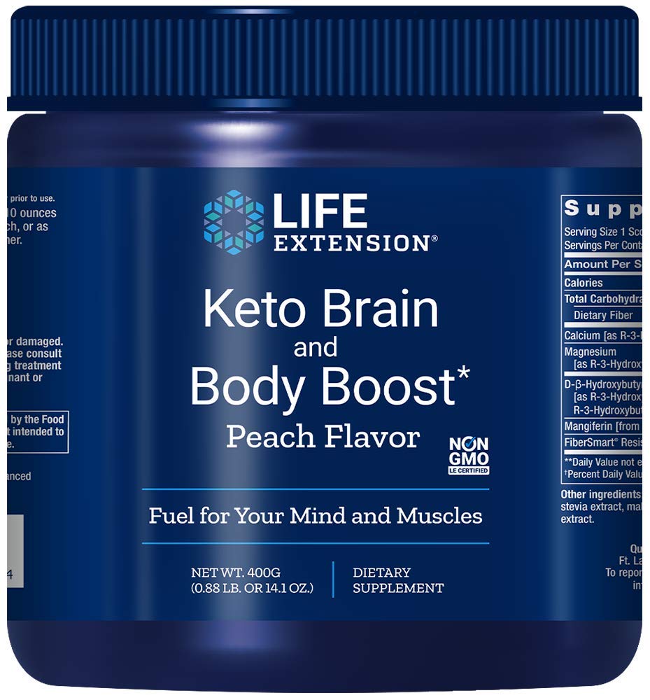 Life Extension Keto Brain and Body Boost Powder, 14.10 Ounce (Packaging May Vary)
