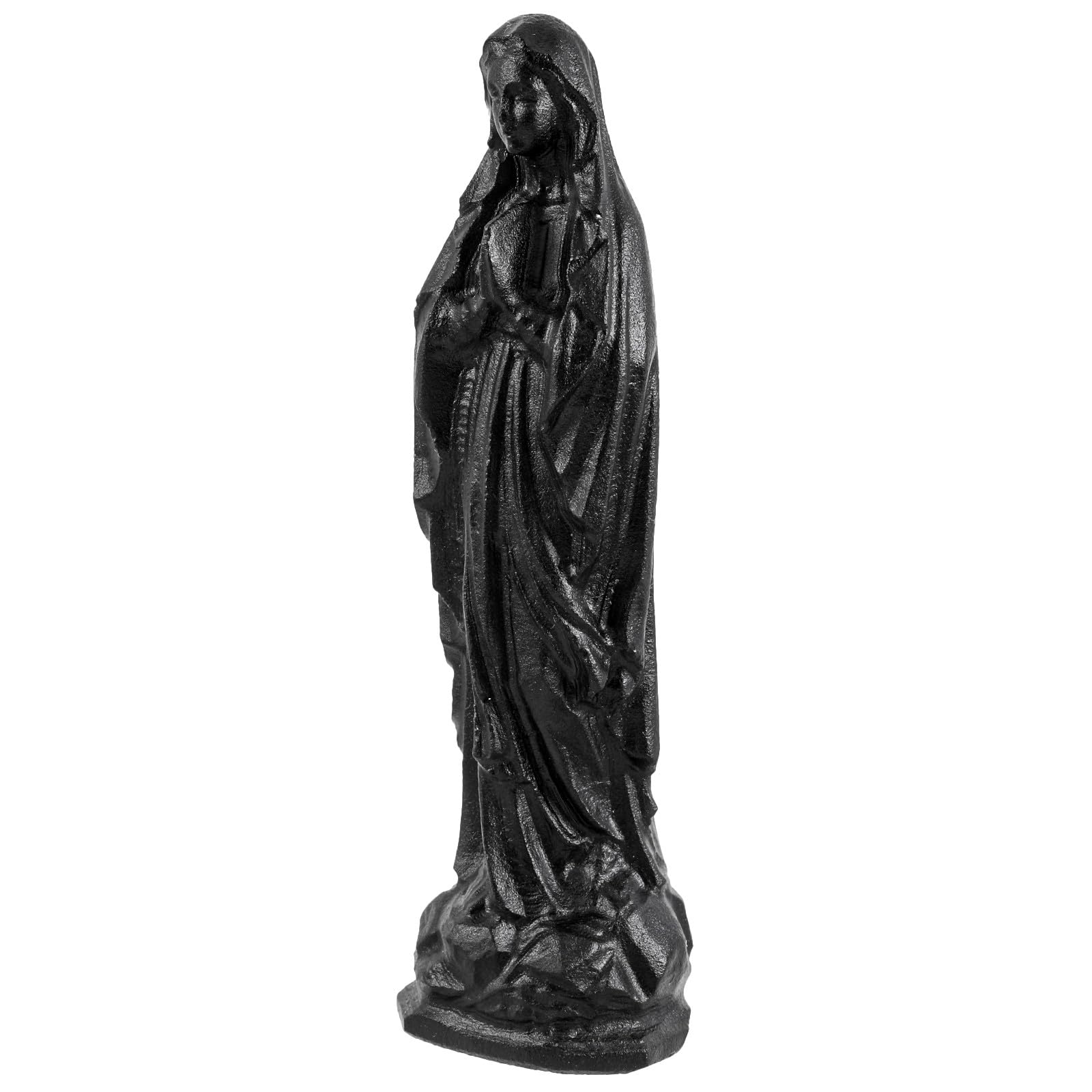 mookaitedecor Statue en cristal sculpté à la main Vierge Marie | Statue de la Vierge Marie en cristal obsidienne - Cadeau religieux - Bénie mère de Dieu - Décoration spirituelle