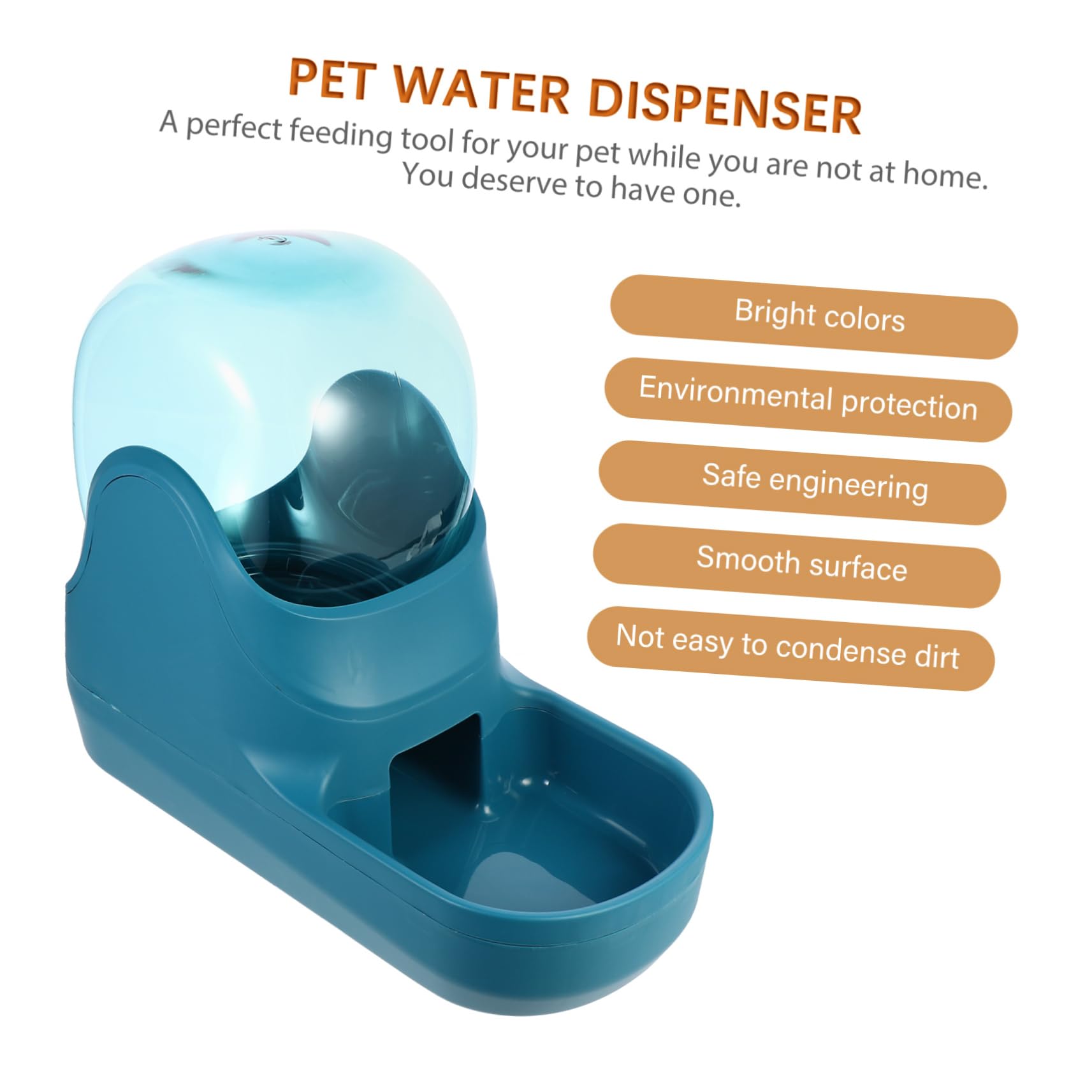 Bebedero Automático para Mascotas Dispensador de Agua 3.8l Verde | Plástico, Limpieza Sencilla, Diseño Simple, para Pet y Pigeon, Uso Doméstico