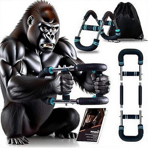 Miniatura 8 de juego de entrenamiento de brazo Twister y fortalecedor de agarre, equipo de entrenamiento ajustable de pecho y brazo de 80 a 110 libras +