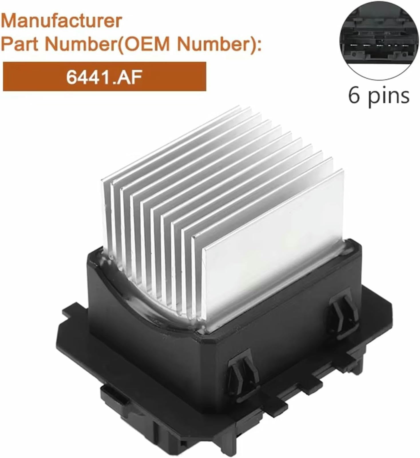 para Twingo Mk2 2007-2014. Módulo Regulador De Velocidad De La Resistencia del Motor del Ventilador del Calentador De Coche 6441Af 011Gcs2702 77365570.