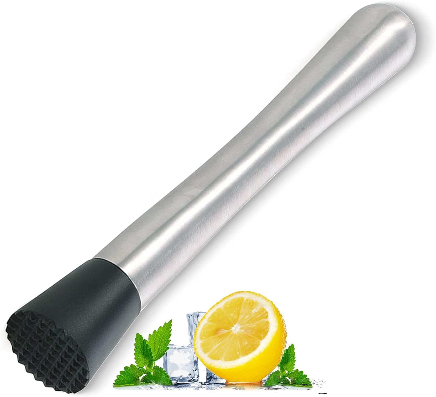 SYT Kitchen Rest Muddler for Cocktails 8inch Long Stainless Steel Fruit Crusher Bar Tools for Home for Making Mojito Mix and other Fruit Drinks 2026