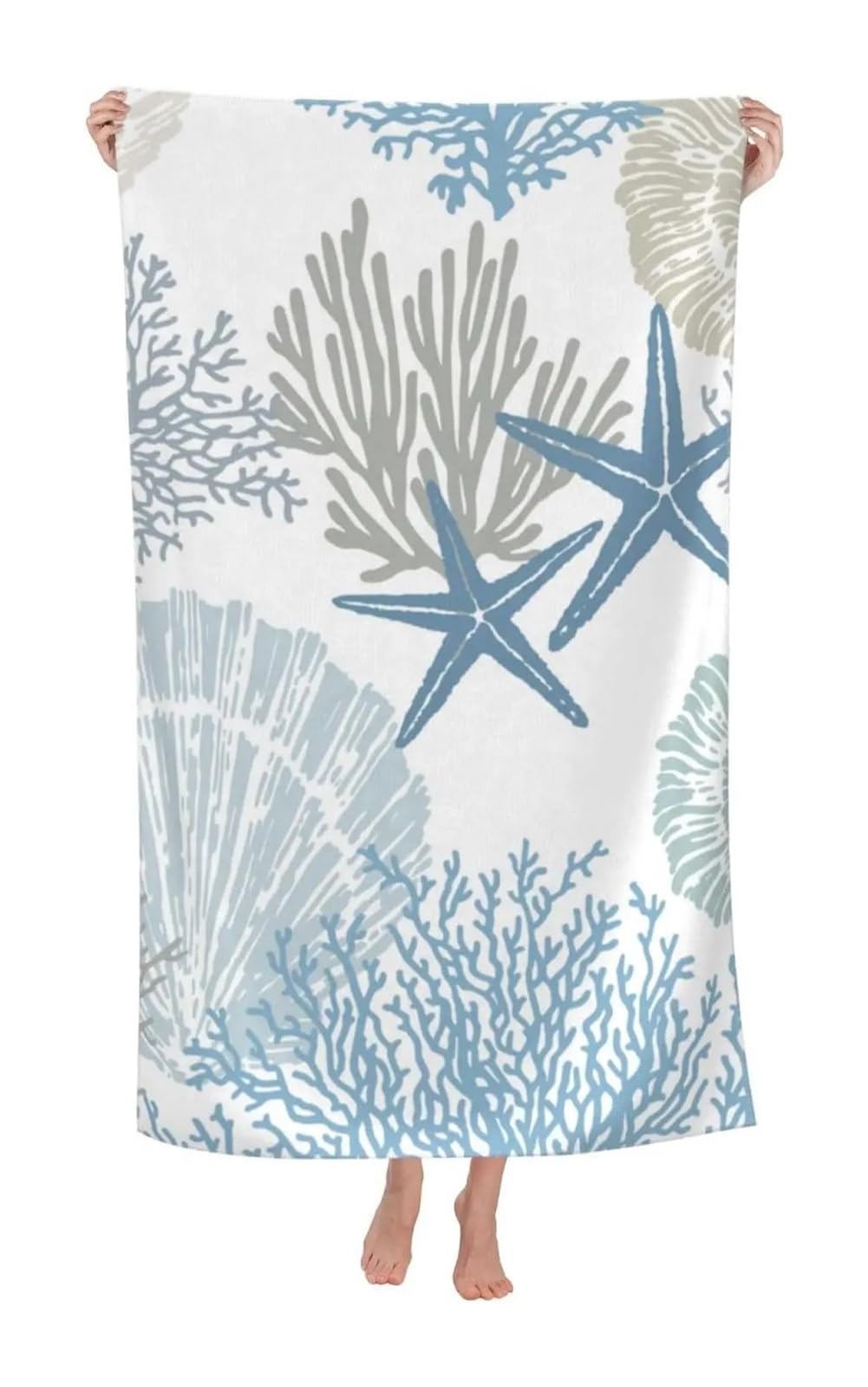 WSQHAO Pattern Fun Beach Towel Quick Dry Microfiber Bath Towels For Bathroom Soft Sand Free Summer for Shower(Color8,160X80CM-63X31in)