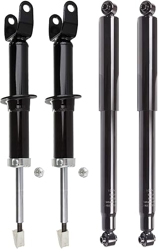 Para amortiguadores Dodge (4 piezas) LSAILON - Amortiguadores delanteros y traseros para Dodge Dakota 2005-2007, 2006-2009 para Mitsubishi Raider