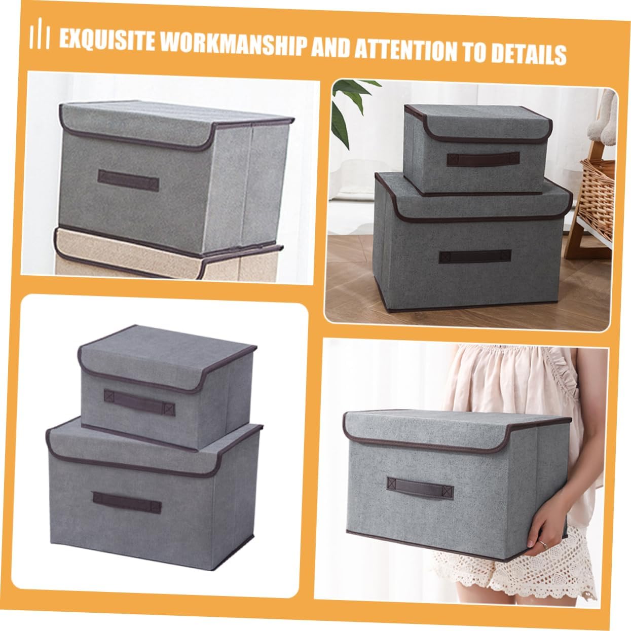 Storage Containers for Organizing Collapsible Storage Bin 3 Sets Wardrobe Clothes Organizer Clothes Organizer