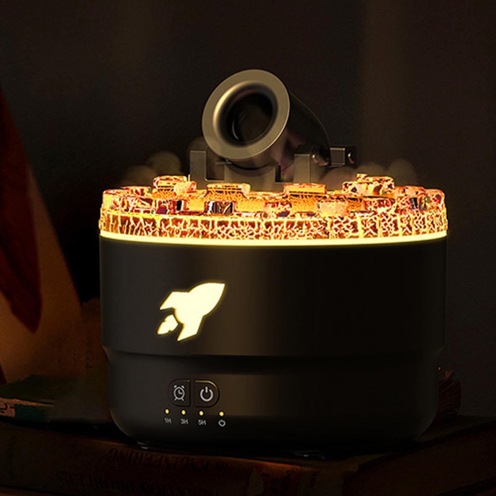 Diffusori di olio per la casa, diffusori d'aria per camera da , 7 colori, Volcano | Umidificatore per camera da letto, casa, stanza,