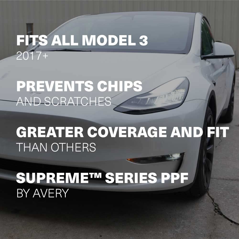 Amazon.com: TESBROS Tesla Model 3 Rear Trunk Paint Protection Film - Clear  Protection Kit, Easy to Install, Protects from Scuffs & Scratches | Model 3  & Model Y Accessories Made from Supreme