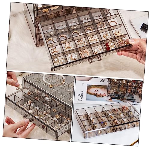 Rangement bijoux transparent pour trier vos boucles d'oreilles sur la coiffeuse - 6