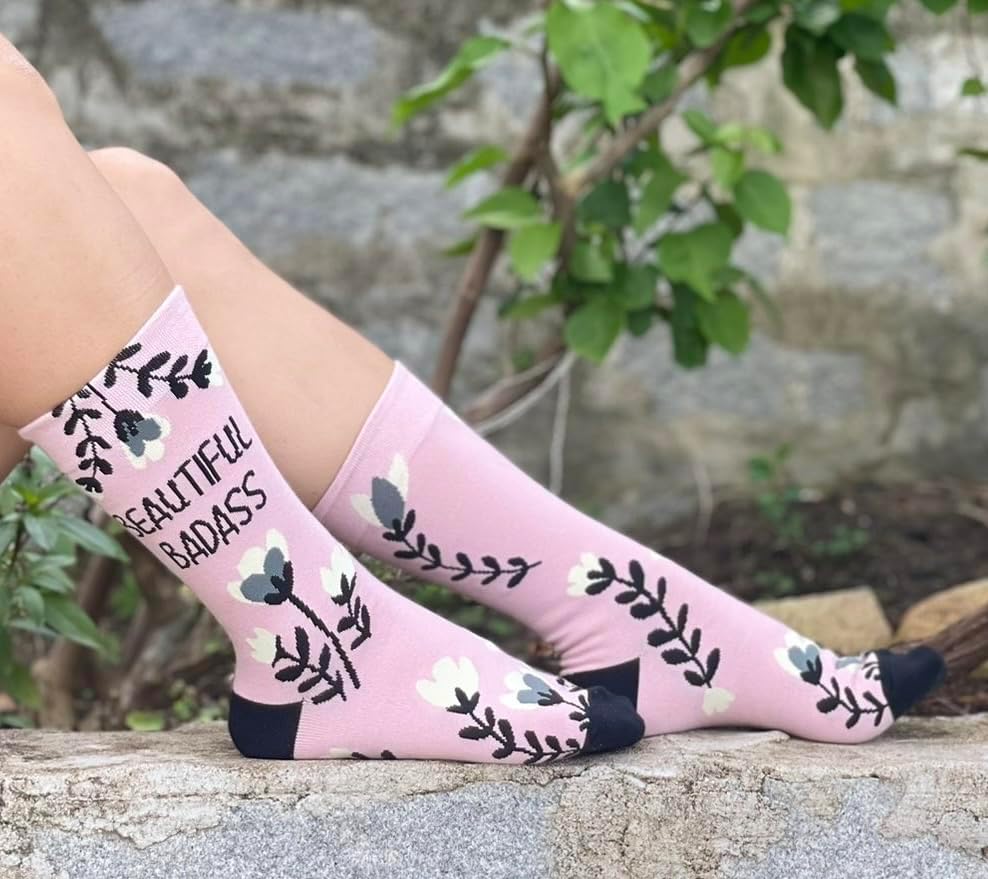 | fun socks for women | cheer me up gifts | best postpartum gifts for mom | girl power gifts - Image 3