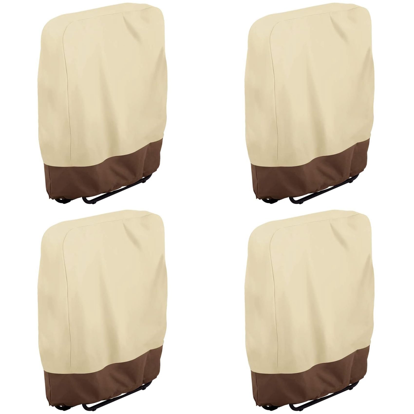 Hndhbfgrt 4X Outdoor Folding Deck Chair Cover Waterproof Balcony Outdoor Folding Deck Chair Garden Sunbathing Deck Chair Cover