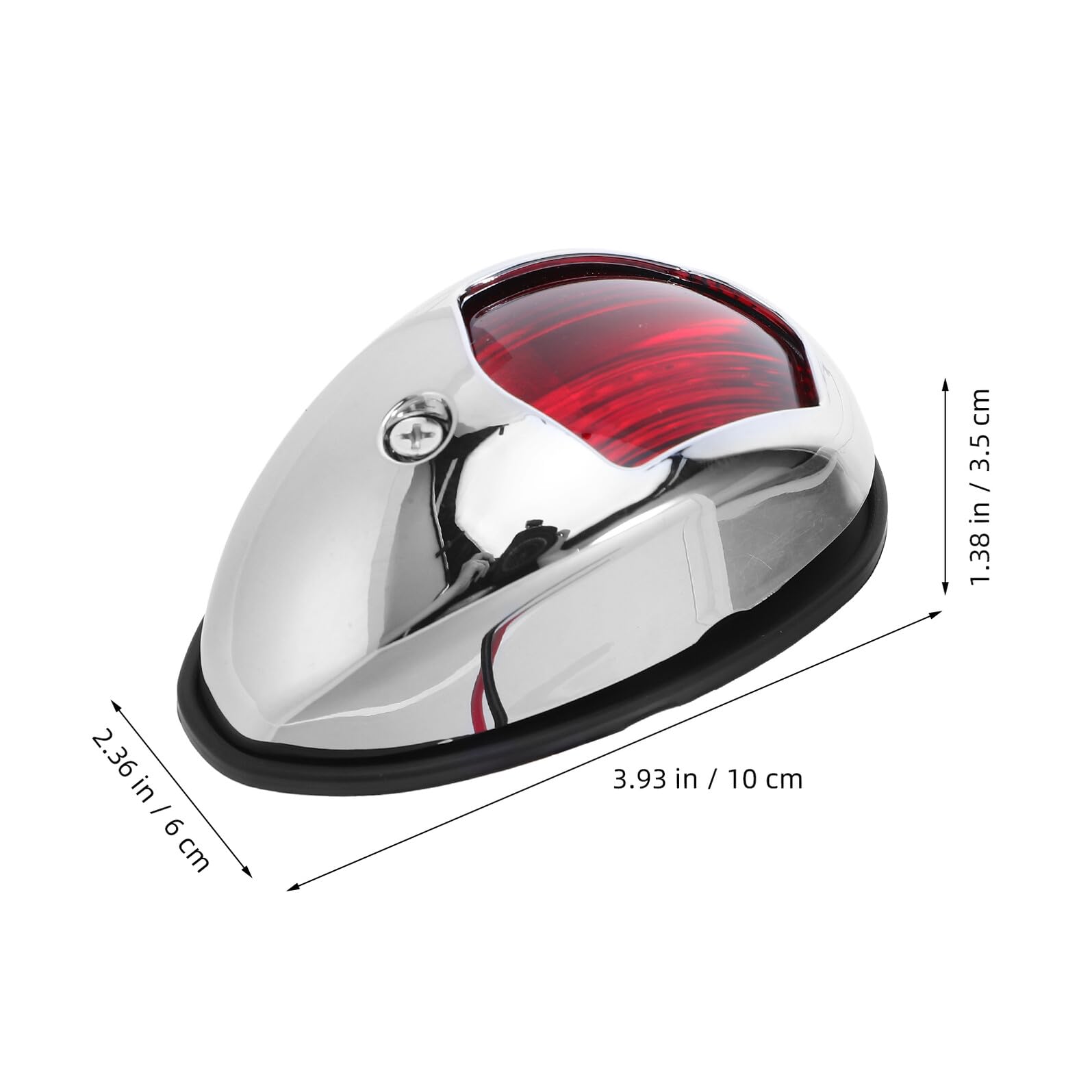ABOOFAN 2pezzi Luci di Navigazione LED per Barca 12v Impermeabili per Barca da Pesca e Scafo Veloce Corpo in Abs e Acrilico Argento per Uso Notturno