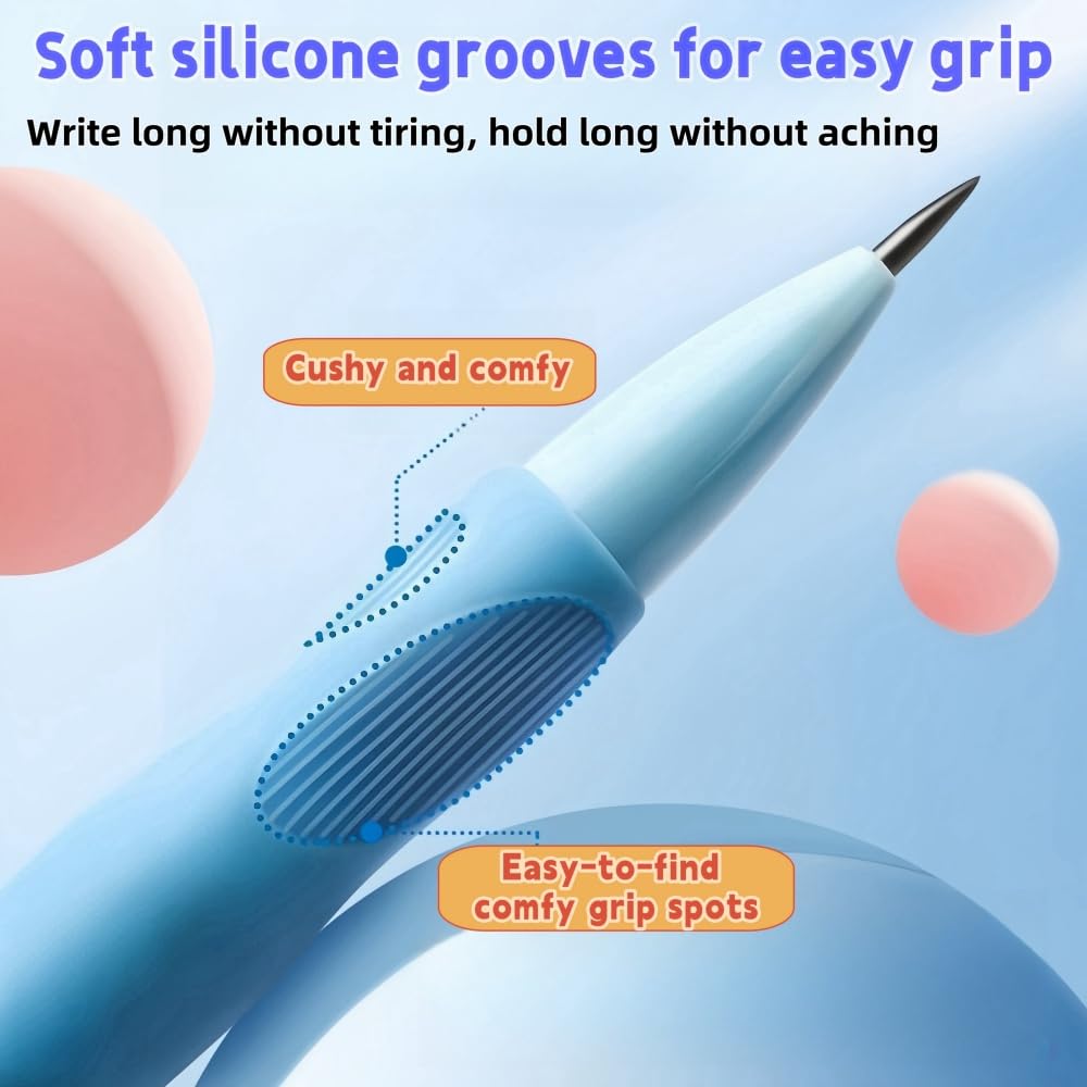 2,0 mm Druckbleistift für Kinder: Fat Grip Handschrift-Bleistift mit 14 Minen