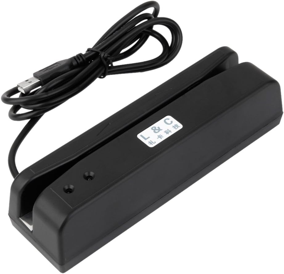 CALANDIS Lc-402U 2 Track USB Magnetic Stripe Swipe Credit Debit Pos Card Reader Black