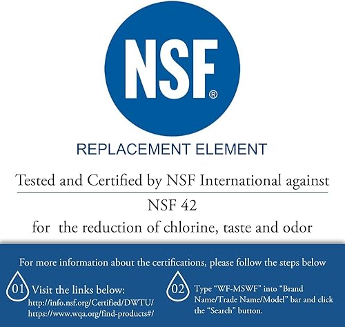 Miniatura 4 de 4-Pack general electric de repuesto gss25kswass Filtro de agua para neveracompatible general electric MSWF nevera cartucho de filtro de agua