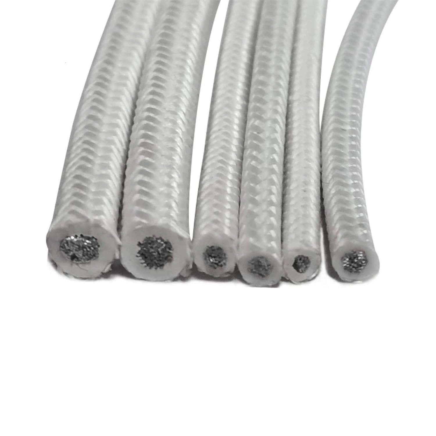 1M Fiberglass Silicone Rubber High Temperature Cable 300℃ Tinned Copper Core17/15/13/11/9/7/5AWG Refractory Wire(5AWG 16mm2)
