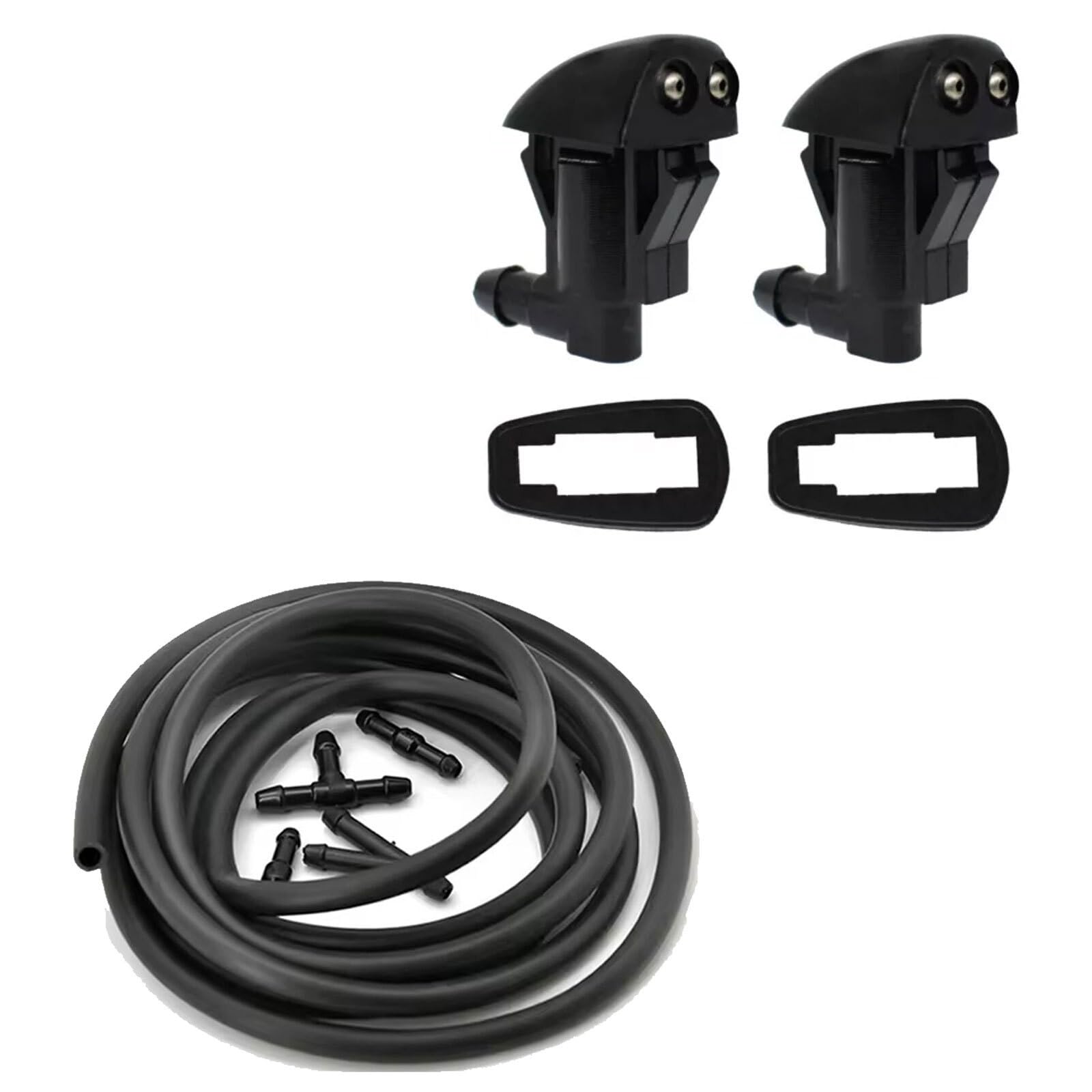 Pacgydk Nozzle-Hose Car Windshield Nozzles Fit For Jeep Grand Cherokee 2005-2016 Windshield Wiper Washer Nozzle Spray Jet &Hose(Nozzle-Hose)