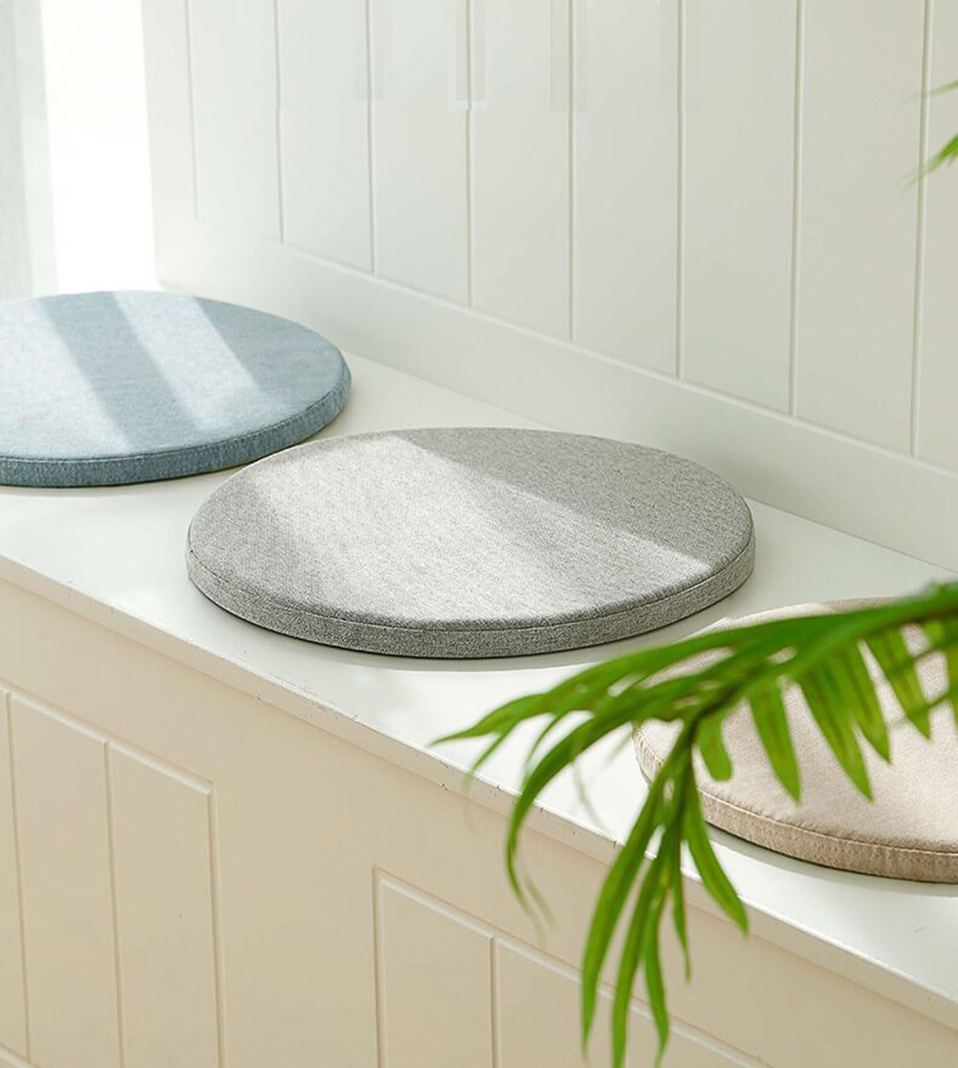 Runde Stuhlkissen, 40 cm/35 cm/30 cm, Outdoor-Kissen für Garten, Boden, Sitzkissen, Yoga-Kissen, Esszimmerstuhlkissen (A4, 35 cm)