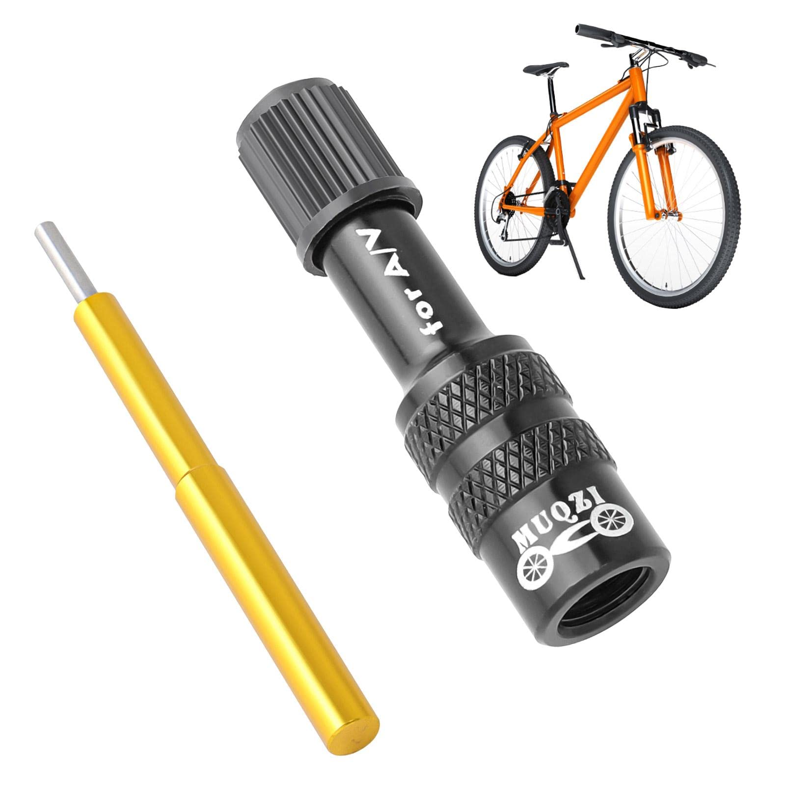 Adattatore Valvola Forcella Bici Pompa Ammortizzatore Convertitore Ugello per Pneumatici