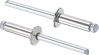 Vista 8 de uxcell Remaches ciegos 304 Acero Inoxidable 0.126 in Diámetro 0.197 in Longitud de Agarre Plata 100pcs