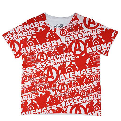 Image of Marvel Avengers by Wear Your Mind Boy's Plain Regular fit T-Shirt (DMA0013 White 11-12 Years)