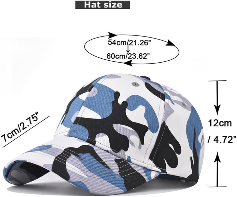 Camo Baseball Cap for Men Women Adjustable Cotton Army Military Hat Dad Hats for Hunting Fishing Outdoor Sport - Image 2