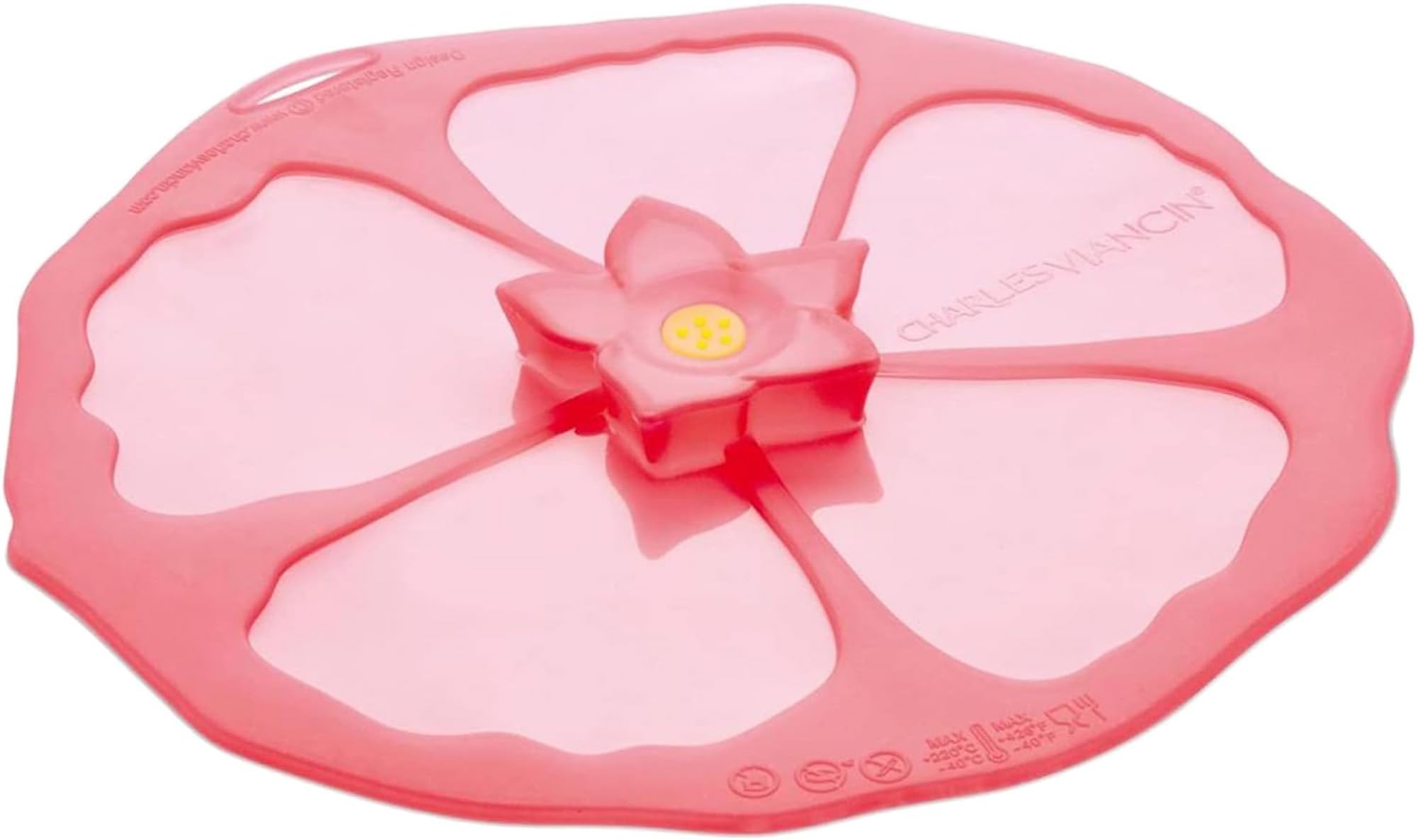Charles Viancin Hibiscus 11-Inch Silicone Lid for Cooking and Food Storage