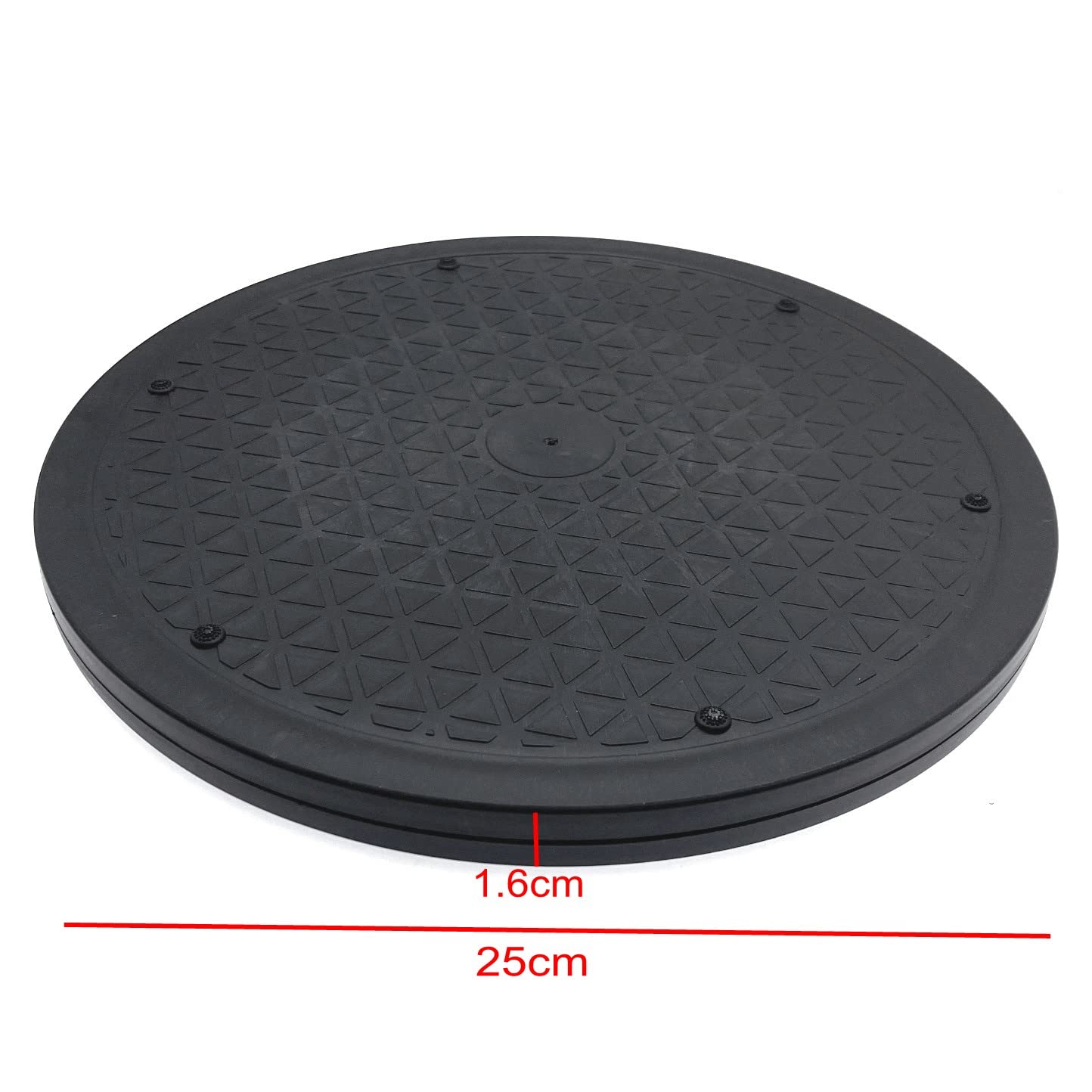 CCHAMP Gramofon Lazy Susan 25 cm, platforma obrotowa o 360 stopni, wielofunkcyjna podstawa obrotowa, obrotowa platforma obrotowa telewizor, stojak na monitor PC rośliny bonsai